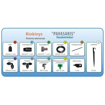 Smulkaus laistymo sistema "Pavasaris" vandentiekiui