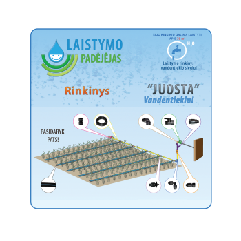 .Šiltnamio laistymo sistema "Juosta" vandentiekiui
